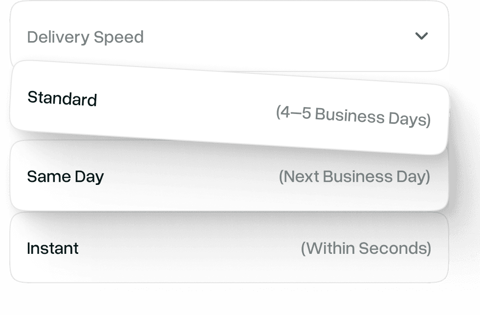 Choose How Fast It Arrives image